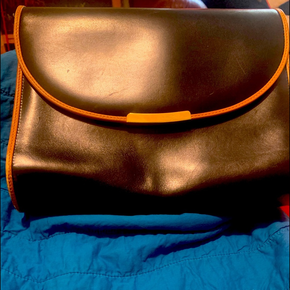 Black Vintage Shoulder Strap Bally Handbag